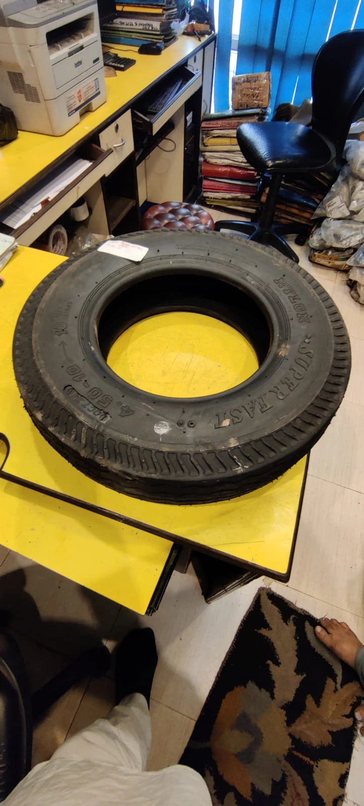 Durable 4.50-10 Tyre for Enhanced Three-Wheeler Tractor Performance in Kolkata
Ensure your three-wheeler tractor in Kolkata operates with optimal efficiency and reliability by upgrading to our high-quality 4.50-10 tyre. Specifically designed for agricultural settings prevalent around Kolkata and West Bengal, this durable tyre offers excellent traction and stability across various terrains, making your farming tasks smoother and more productive.