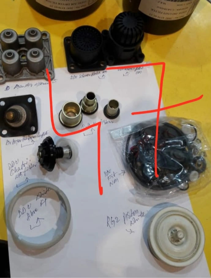 WABCO DDU Air Distributor Minor Repair Kit (No Desiccant) for Kolkata Vehicles
Maintain the optimal air pressure regulation in your commercial vehicles in Kolkata with this WABCO DDU Air Distributor Minor Repair Kit. Specifically designed for WABCO DDU units found in vehicles meeting BS1, BS2, BS3, and BS4 emission standards, this kit helps address minor issues and restore efficiency to your air distribution system, crucial for reliable operation on Kolkata's roads.