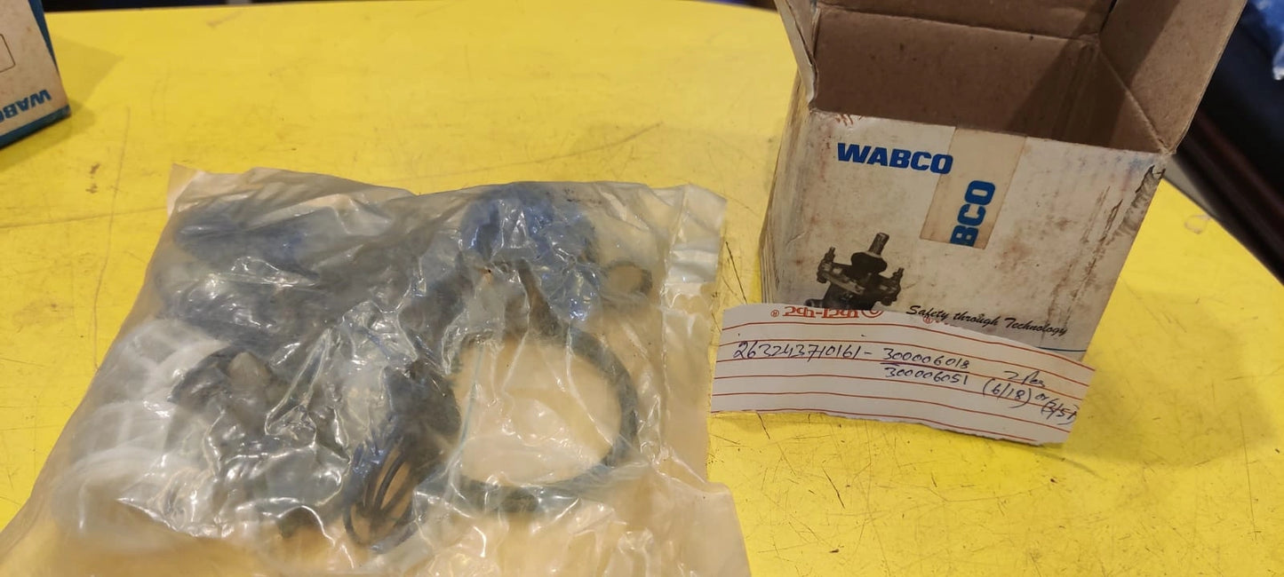 WABCO Foot Dual Brake Valve (VOSS) Repair Kit for Kolkata's Commercial Vehicles
Ensure the safety and reliability of your braking system in commercial vehicles operating in Kolkata with this comprehensive WABCO Foot Dual Brake Valve (DVB) Repair Kit. Specifically designed for dual treadle valves with VOSS connections, this kit services the WABCO ERGO valve (part number 300006051) and Tata dual brake valves with part numbers 710161 and 910168, crucial for maintaining safe operation on Kolkata's roads.