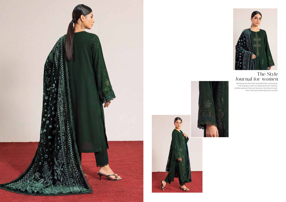 Daria Exclusive Women’s Ensemble – Dark Green | DA-176 Riaz Arts Exclusive-03'26