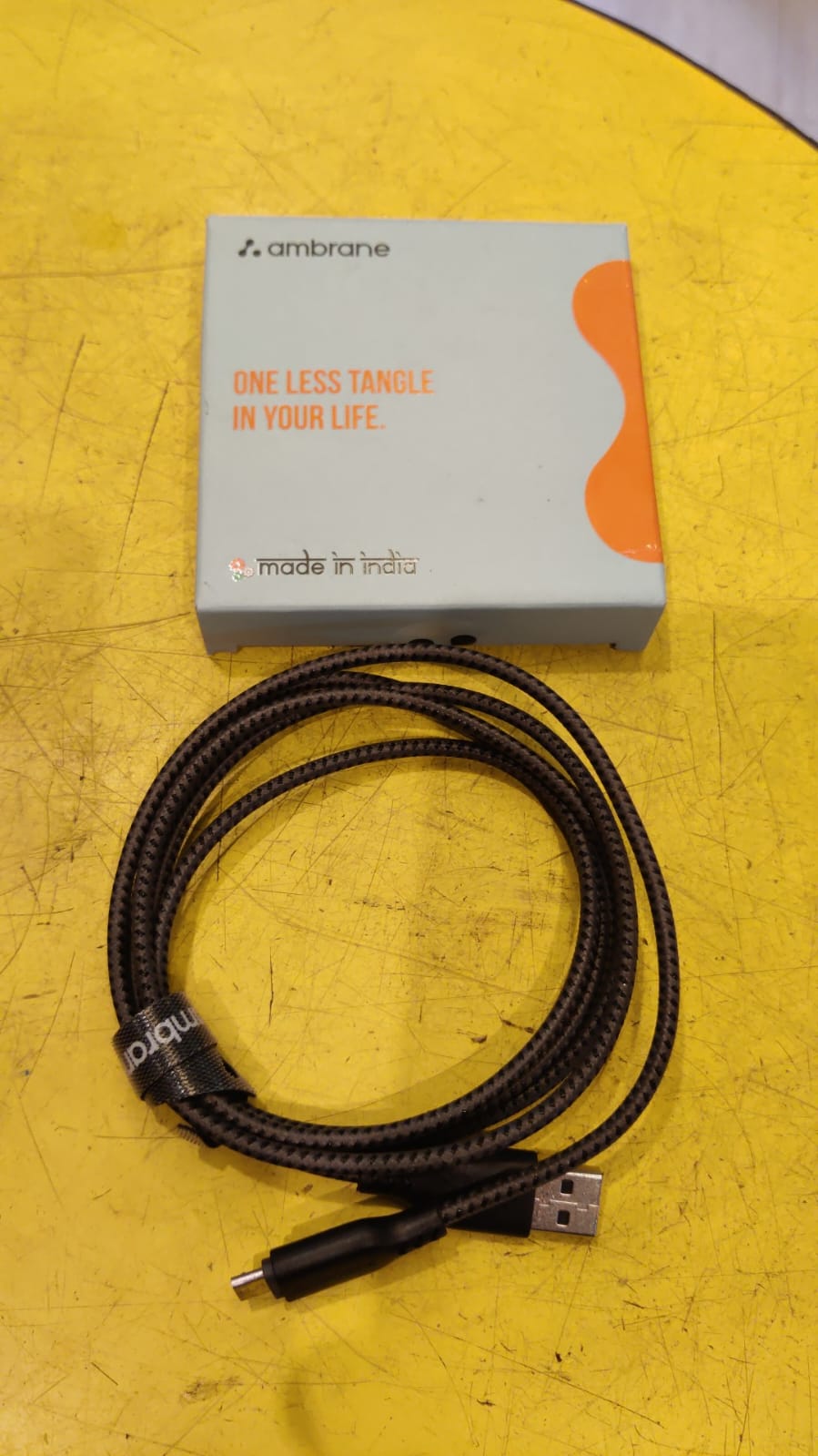 Ambrane Unbreakable 60W / 3A Fast Charging 1.5m Cable