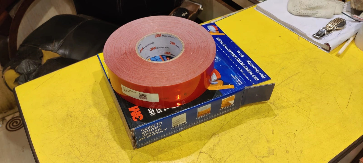 ARAI Approved 3M Capacity Reflective Tape (Red) for Critical Rear Visibility
Enhance the safety of your vehicles, particularly their rear visibility, with this high-quality, ARAI-approved 3M red reflective tape. Engineered with a powerful retro-reflective design and a 3m capacity, this tape provides exceptional visibility, a crucial factor in preventing rear-end collisions, especially during low-light conditions.