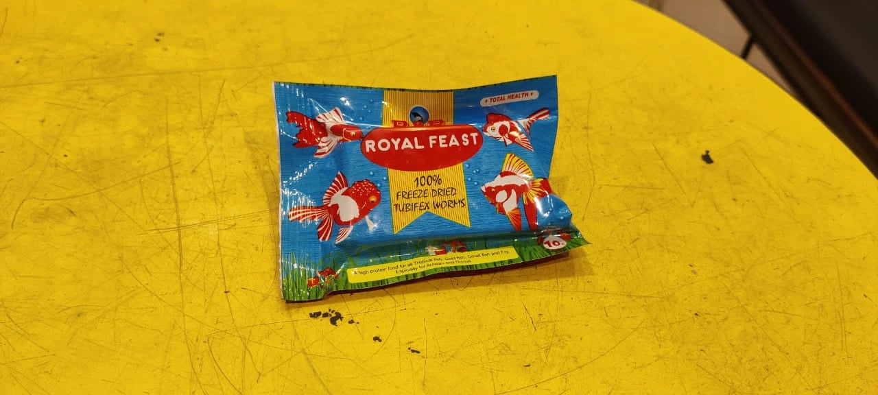 Royal Feast Dried Tubifex Worms 10g
Treat your aquatic pets in Kolkata to a nutritious and delicious meal with Royal Feast Dried Tubifex Worms. This convenient 10g pack is perfect for fish, reptiles, and other aquatic animals, providing a high-protein food source that promotes healthy growth and vibrant colors in your Kolkata aquariums and terrariums.