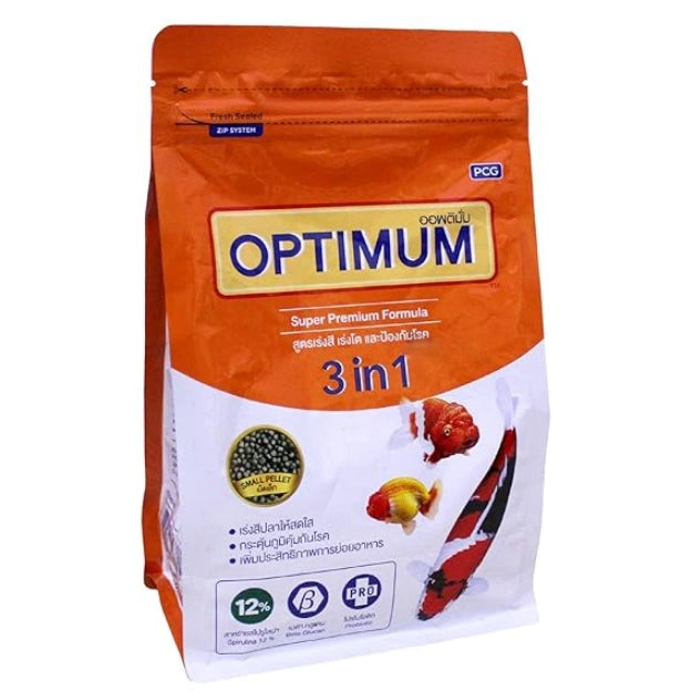 Optimum Goldfish Cichlids Carp Fish Food Aquarium Super Premium Formula 400g
Provide premium nutrition for your goldfish, cichlids, and carp in your Kolkata aquarium with Optimum Goldfish Cichlids Carp Fish Food. This 400g bag of super premium formula pellets is suitable for all life stages and even fish with sensitive stomachs.