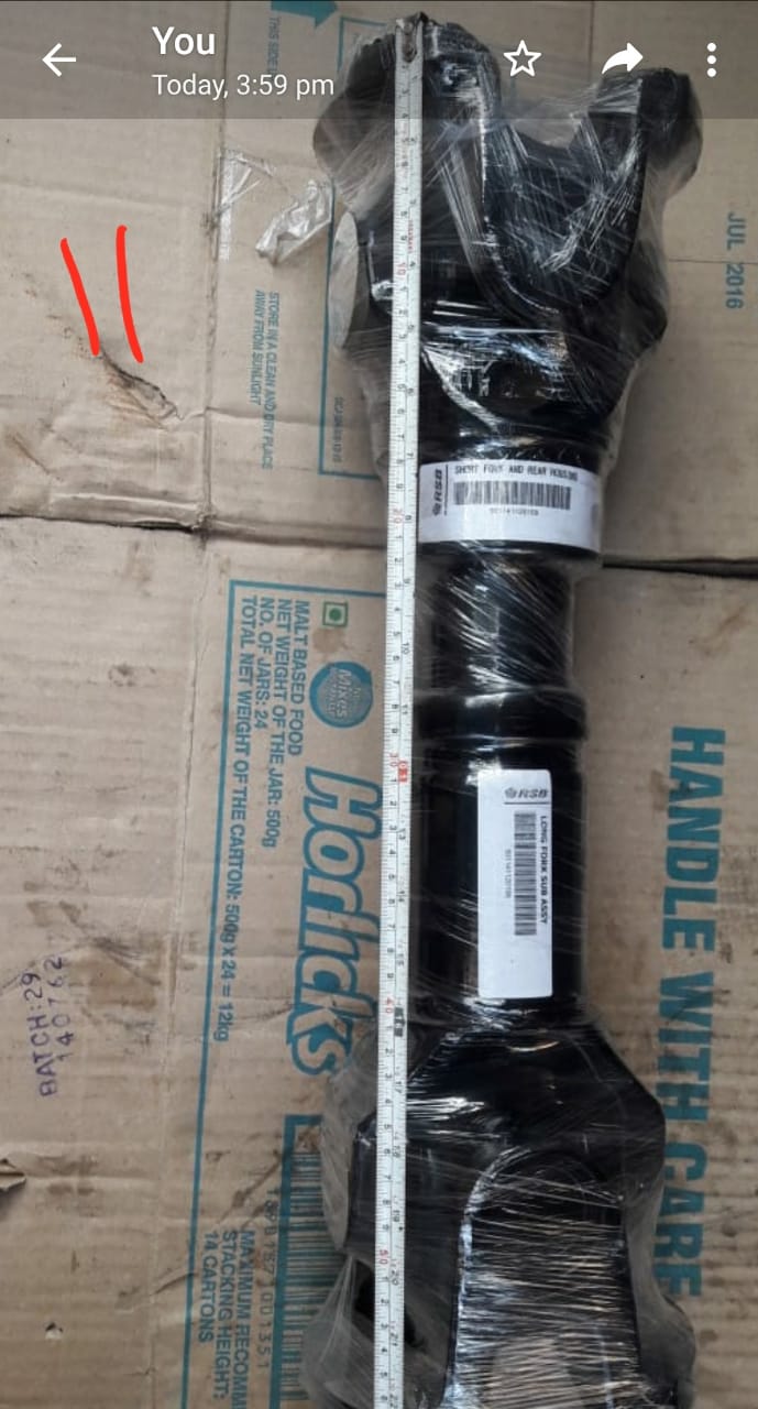 Heavy-Duty Propeller Shaft Assembly for Tata, Ashok Leyland & Hyva 2523 Tippers Propeller Shaft Assembly for Tata, Ashok Leyland, and Hyva 2523 Tipper