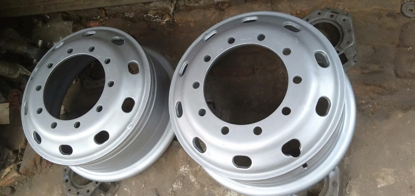 Automotive Wheel Rim, Size: 24" 10 Holes 95kg Genuine Volvo 10 Hole Wheel Rim for Kolkata Trucks & International Fleets