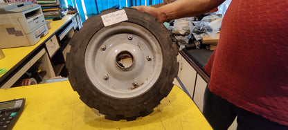 3.50-8 Inch Solid Tyres with Wheel Rim for Trolley - Durable and Reliable for Heavy Loads