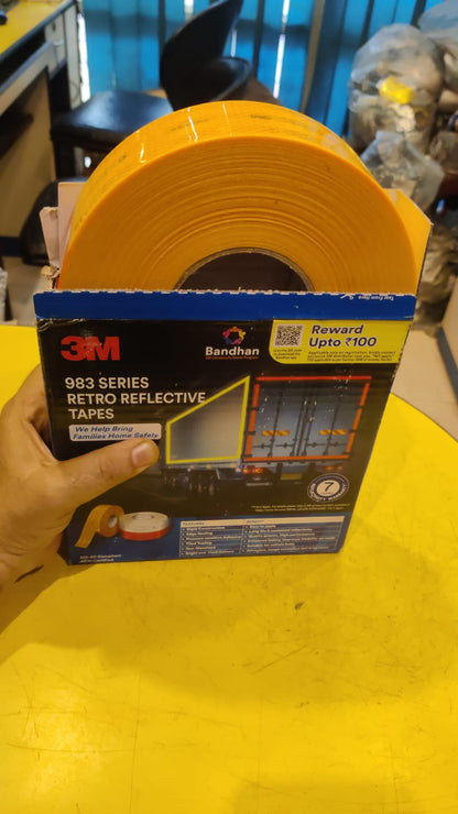3M Retrospective tape yellow