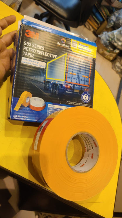 3M Retrospective tape yellow