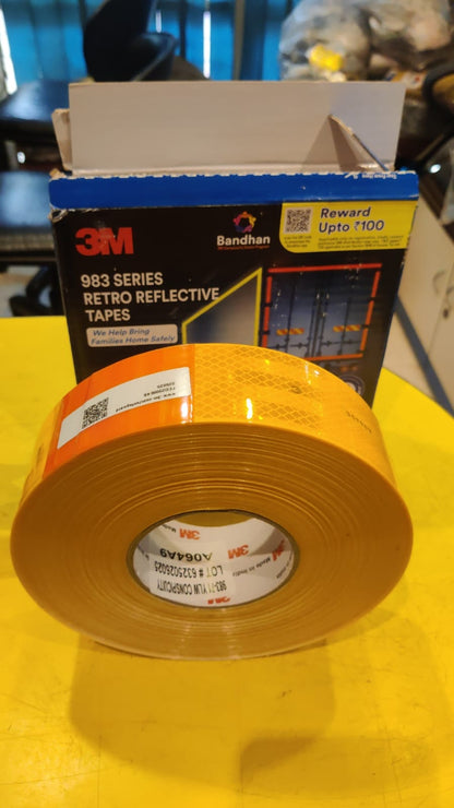 3M Retrospective tape yellow
