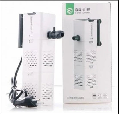 ECO 3 in 1 Fish Tank Aquarium Submersible Water Power Filter Pump

Enhance the clarity and health of your aquarium in Kolkata with the ECO 3 in 1 Submersible Water Power Filter Pump from Azad Industries. This versatile filter provides efficient filtration, aeration, and water circulation for tanks ranging from 500 to 1500 liters per hour.