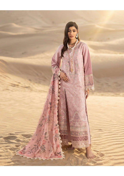 Adan's Libas Masakali Design 09 Blush Pink Schiffli Chikankari Lawn Suit - Designer Pakistani Salwar Kameez Women Clothing for Day Wedding &amp; Bride