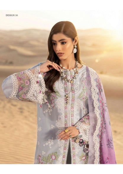 Adan's Libas Masakali Design 10 Slate Grey Chikankari Lawn Suit - Pakistani Salwar Kameez Women Clothing for Wedding Guest &amp; Evening Party