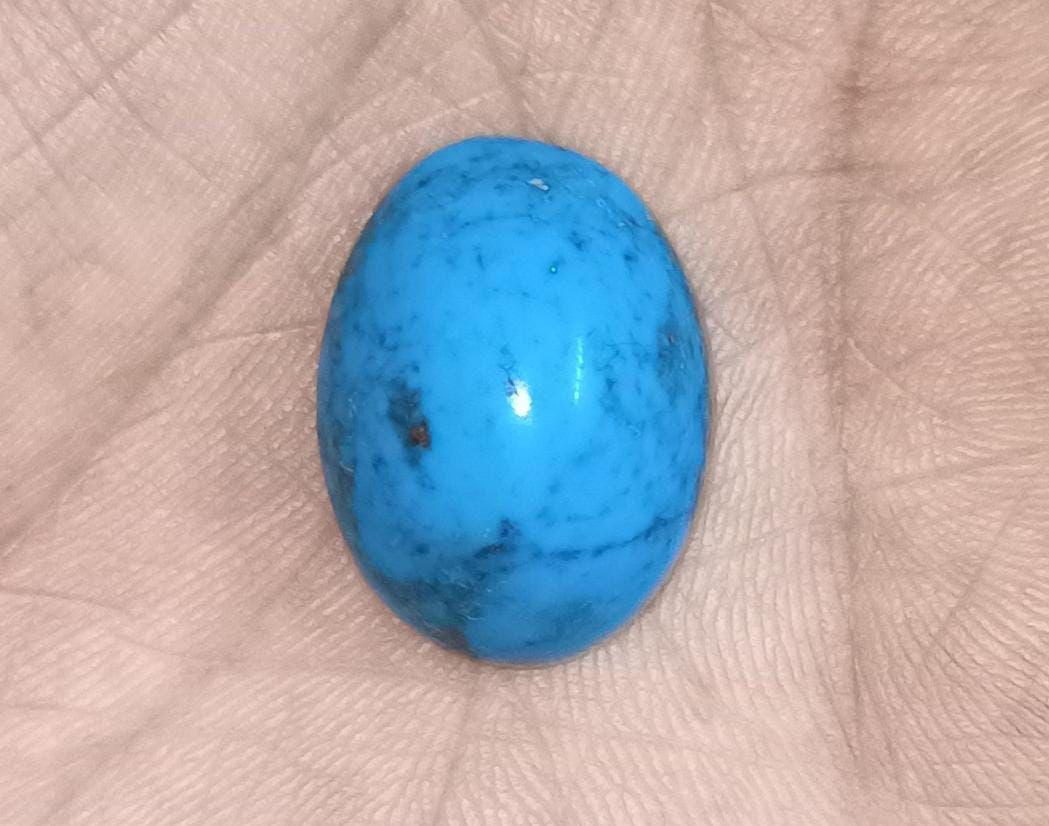 Rare Persian Blue Nishapur Turquoise (Feroza) Variant - Natural Matrix Gemstone for Fine Jewelry