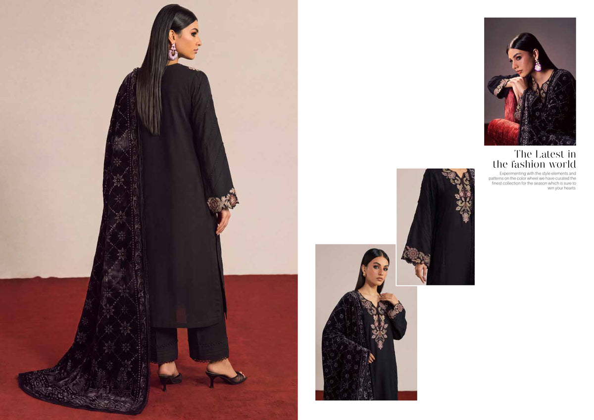 Daria Exclusive Women’s Ensemble – Black | DA-174 Riaz Arts Exclusive-03'26