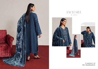 Daria Exclusive Women’s Ensemble – Slate Blue | DA-173 Riaz Arts Exclusive-03'26