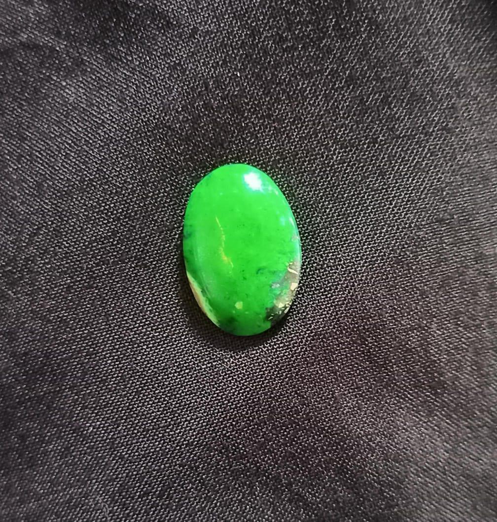 Exquisite Hussain Feroza (Persian Turquoise) Stone - Authentic, Stabilized, and Hand-Polished Gem