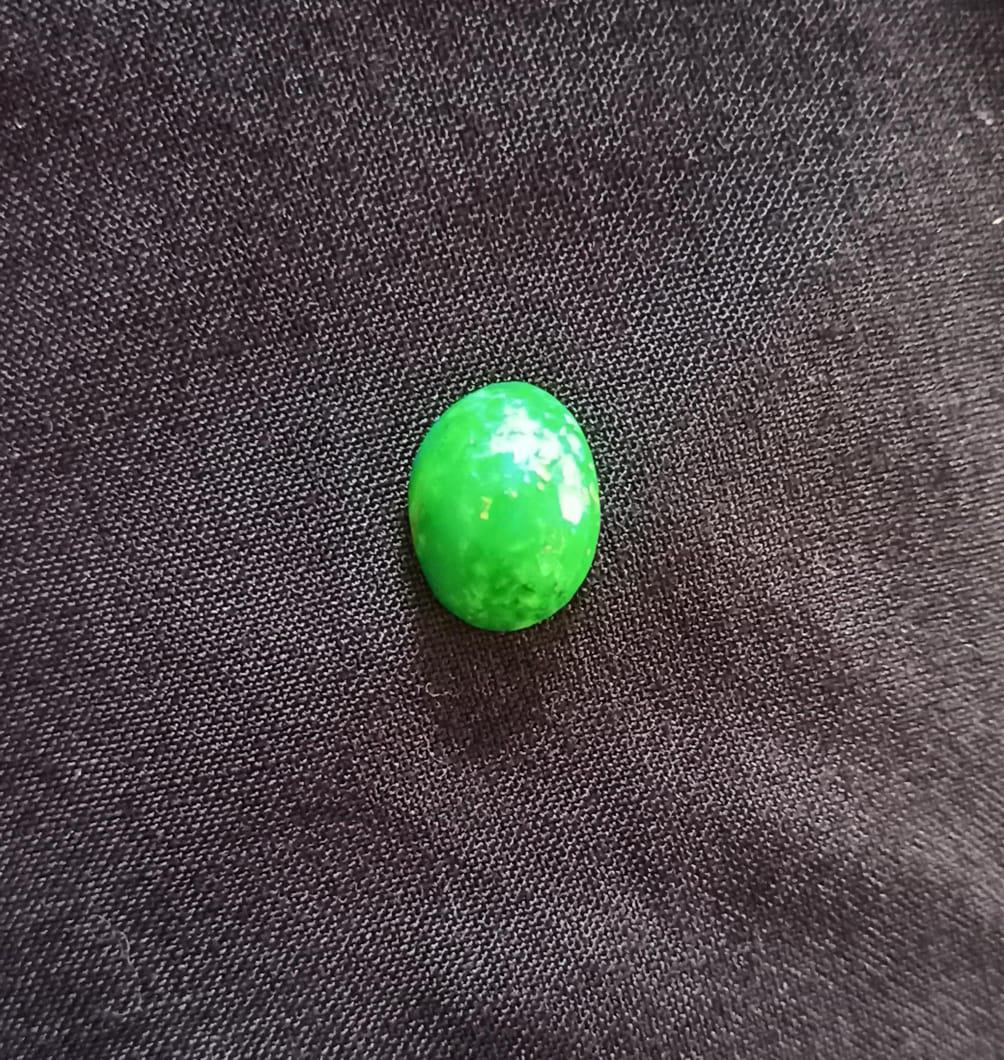 Exquisite Hussain Feroza (Persian Turquoise) Stone - Authentic, Stabilized, and Hand-Polished Gem