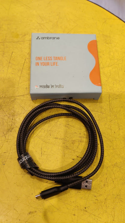 Ambrane Unbreakable 60W / 3A Fast Charging 1.5m Cable