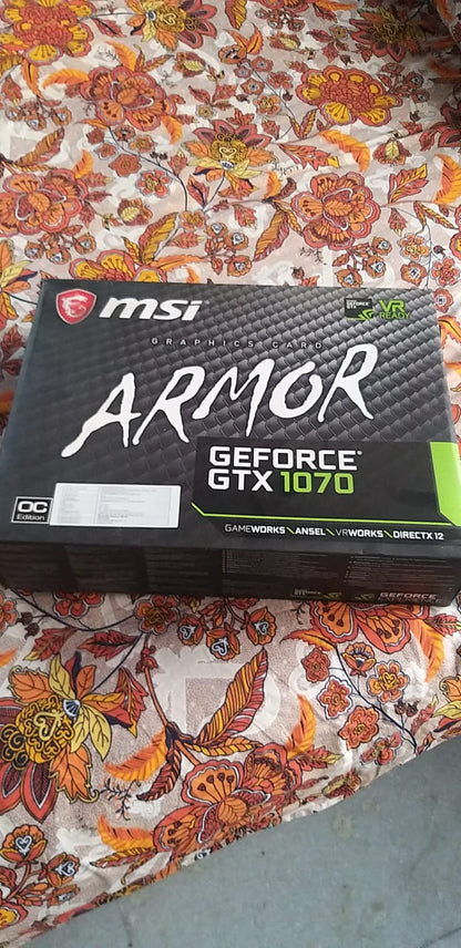 Used MSI Nvidia GeForce GTX 1070 8GB GDDR5 - Powerful Gaming on a Budget in Kolkata

Looking for a capable graphics card without breaking the bank? Up for sale in Kolkata is a used MSI Nvidia GeForce GTX 1070 8GB GDDR5. This popular GPU still offers excellent performance for 1080p gaming and can handle many modern titles at respectable settings. Perfect for gamers and PC builders in Kolkata looking for a cost-effective upgrade. This reliable MSI card also has potential for resale to buyers across India and 