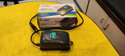 SOBO Air Pump 2.5 Watt SB-108 Aquarium Air Pump

Introducing the SOBO Air Pump 2.5 Watt SB-108, perfect for aquariums with a tank capacity of 180L/HR in Kolkata. This high-quality air pump is designed to provide your aquarium with the necessary oxygen to keep your fish healthy and thriving.