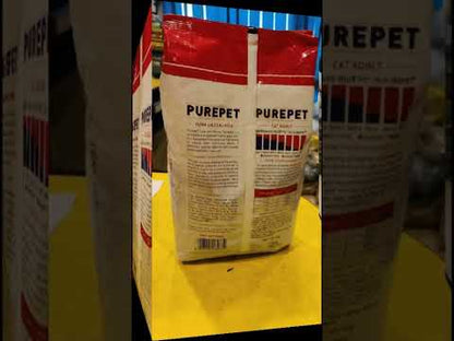 Purepet Tuna &amp; Salmon Dry Cat Food 1kg - Tasty &amp; Healthy for Adult Cats in Kolkata

Treat your adult cat in Kolkata to a delicious and nutritious meal with Purepet Tuna &amp; Salmon Dry Cat Food. This 1 kg pack of non-vegetarian kibble is expertly formulated with real tuna and salmon, providing a palatable and protein-rich diet your feline will love.