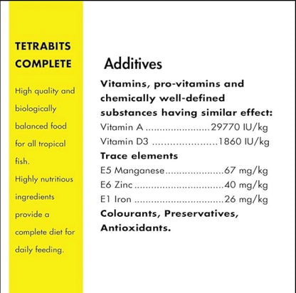 Tetra Bits Fish Food For All Tropical Fish 93 Gram

Provide complete nutrition for all your tropical fish in your Kolkata aquarium with Tetra Bits Fish Food. These slow-sinking, seafood-flavoured pellets are specially formulated for all life stages and even fish with sensitive stomachs, available in a 93-gram tin.