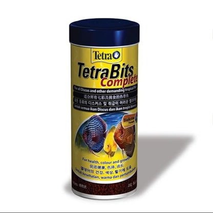 Tetra Bits Fish Food For All Tropical Fish 93 Gram

Provide complete nutrition for all your tropical fish in your Kolkata aquarium with Tetra Bits Fish Food. These slow-sinking, seafood-flavoured pellets are specially formulated for all life stages and even fish with sensitive stomachs, available in a 93-gram tin.